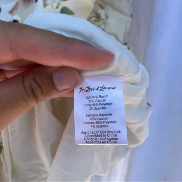 NWT For Love & Lemons Mochi Shirred Mini Dress - Picture 7 of 9